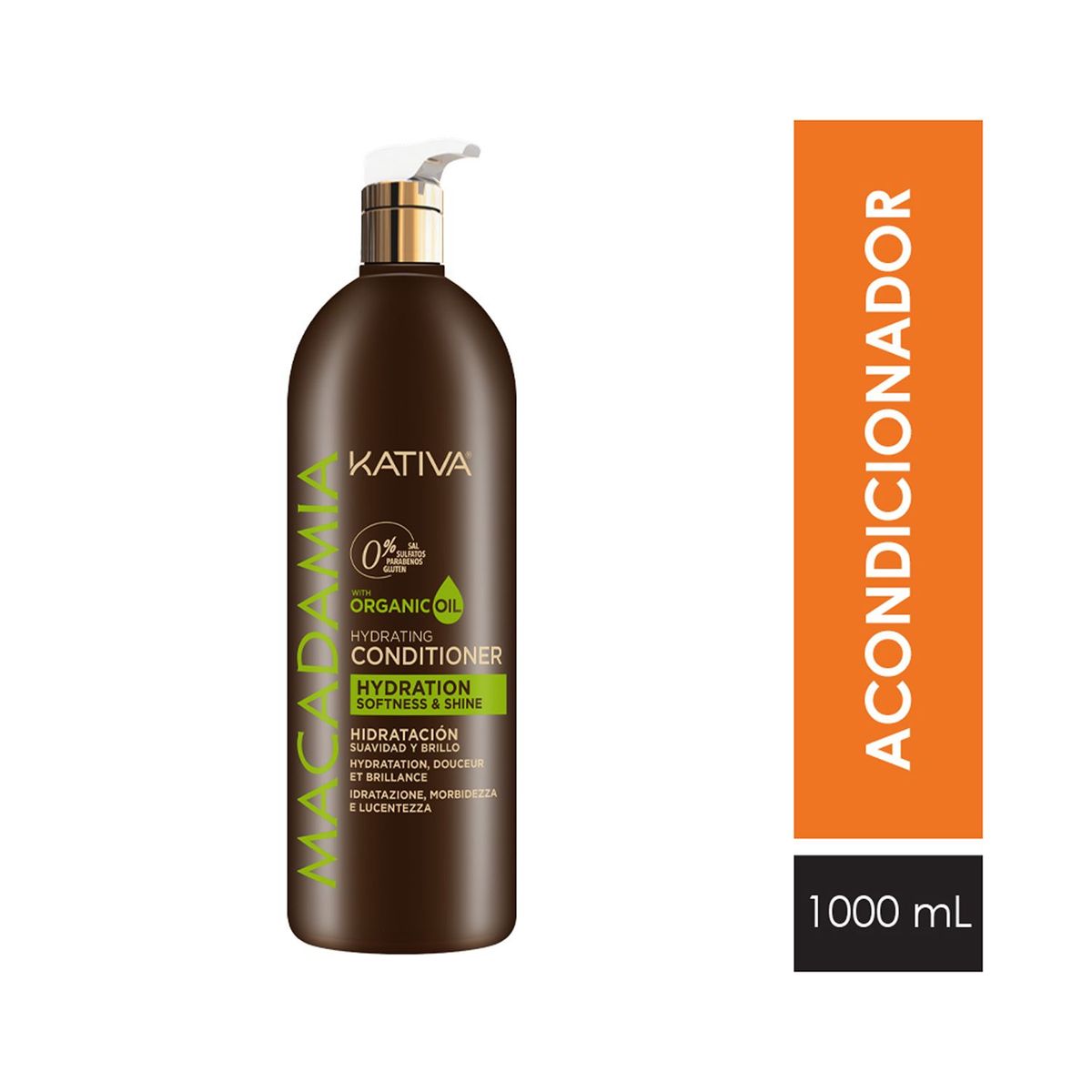 KATIVA - Acondicionador Macadamia 1 Lt 
