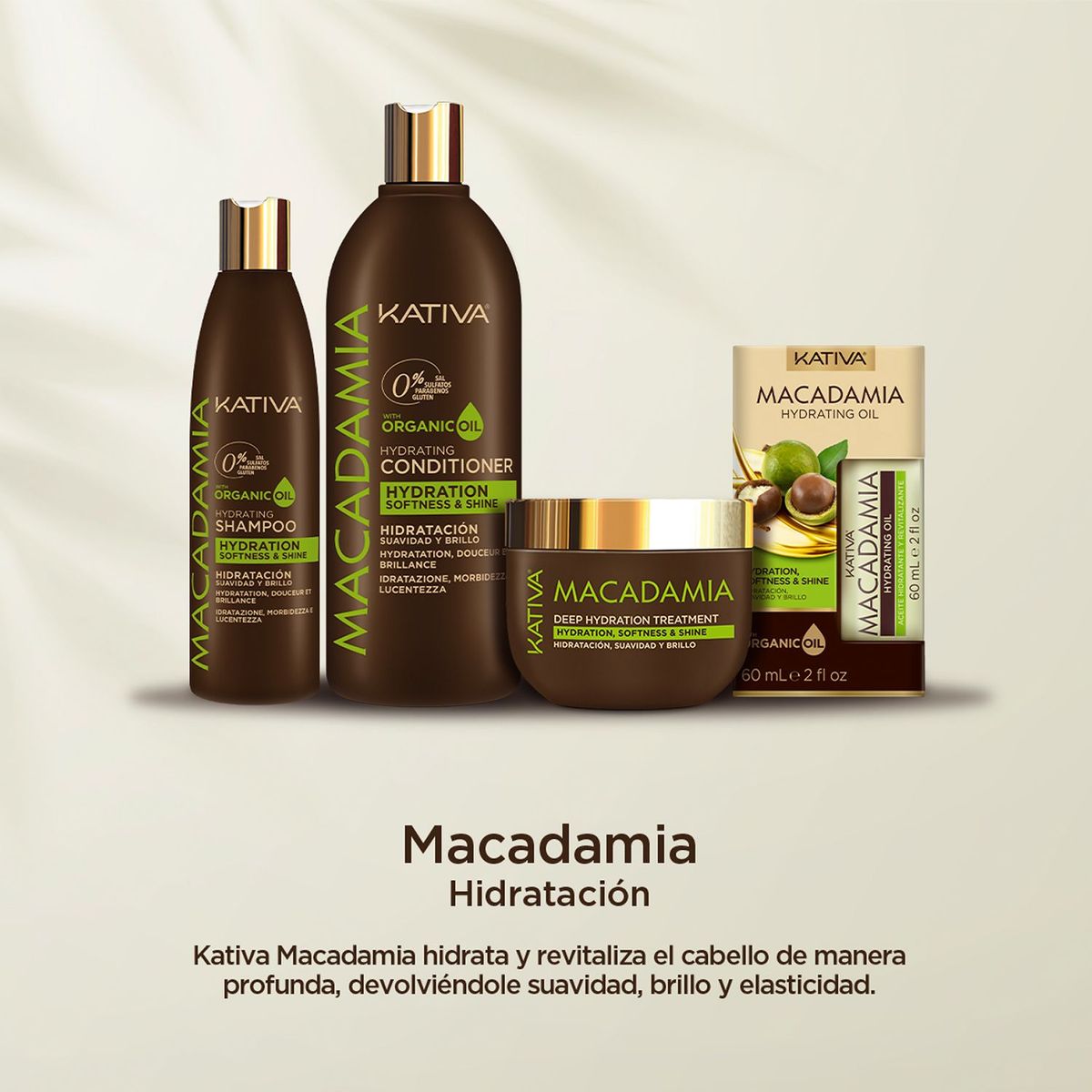 KATIVA - Acondicionador Macadamia 1 Lt 