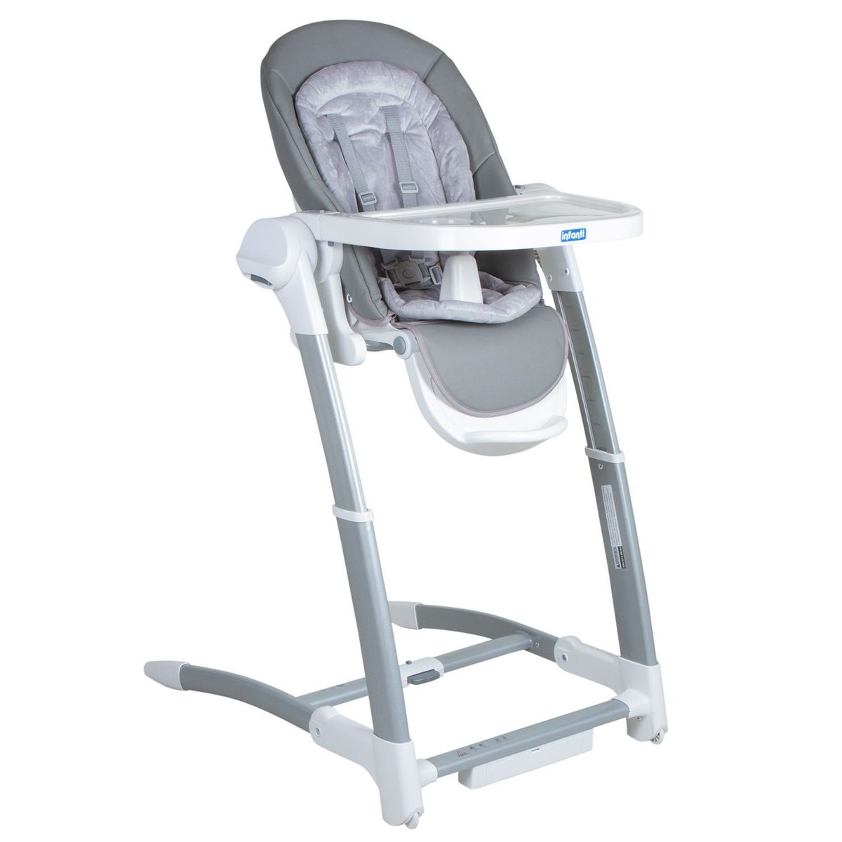 INFANTI - Silla de Comer para Bebé Pomodoro Gris 3 en 1