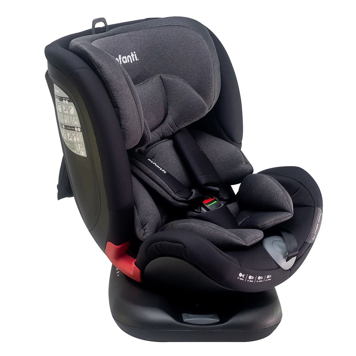 INFANTI - Silla de Auto All Stages Isofix Negro 