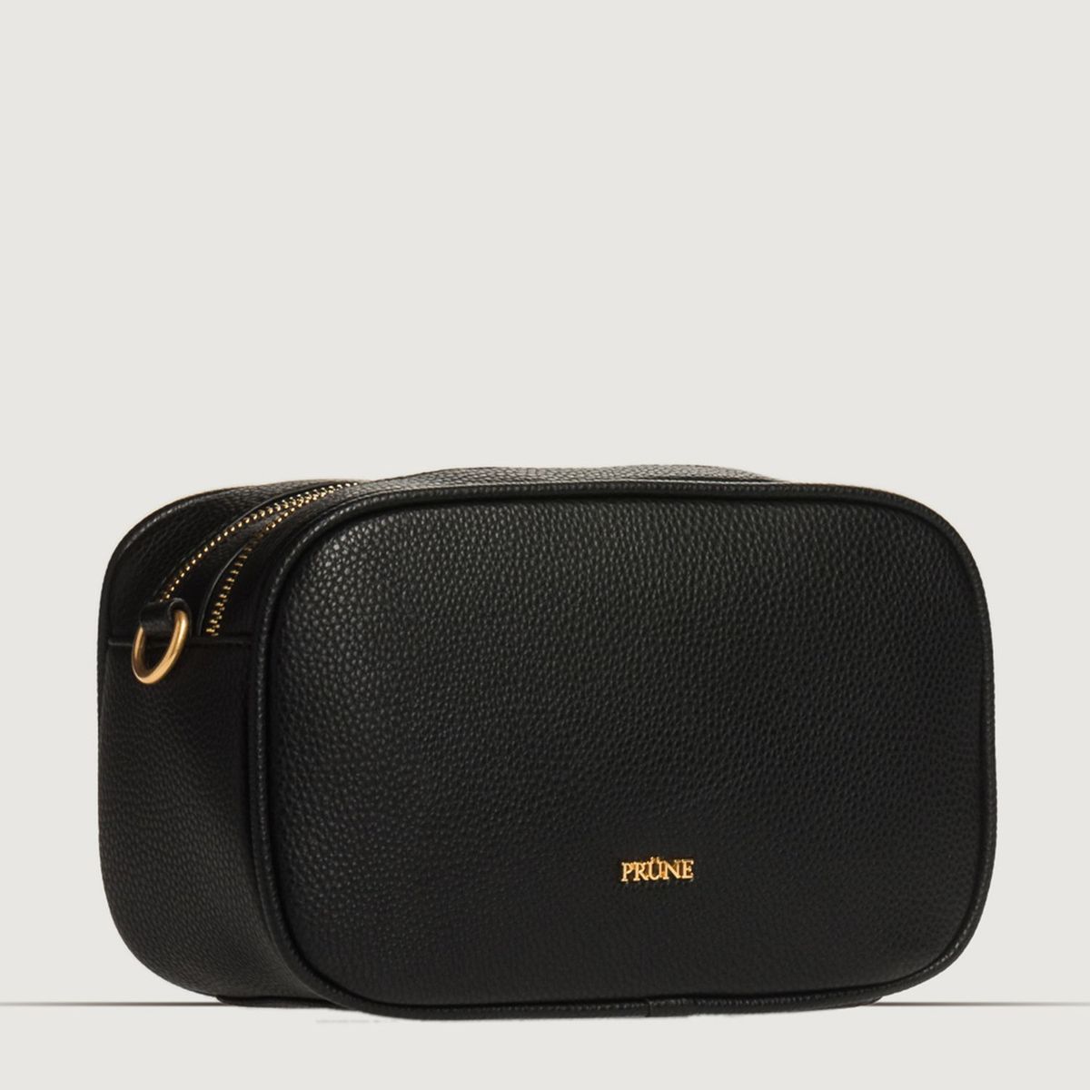 PRUNE - Cartera Adisa Efecto Cuero  Negro