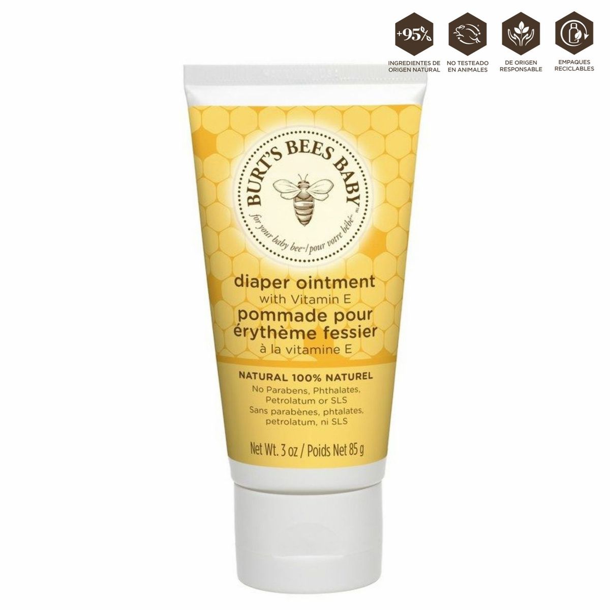 BURTS BEES - Burt'S Bees Baby Diaper Ointment -   3 Oz  (85.5G)