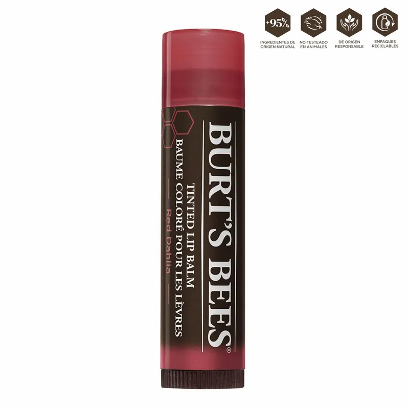 BURTS BEES - Tinted Lip Balm - Red Dahlia   0.15 Oz (4.25 G)