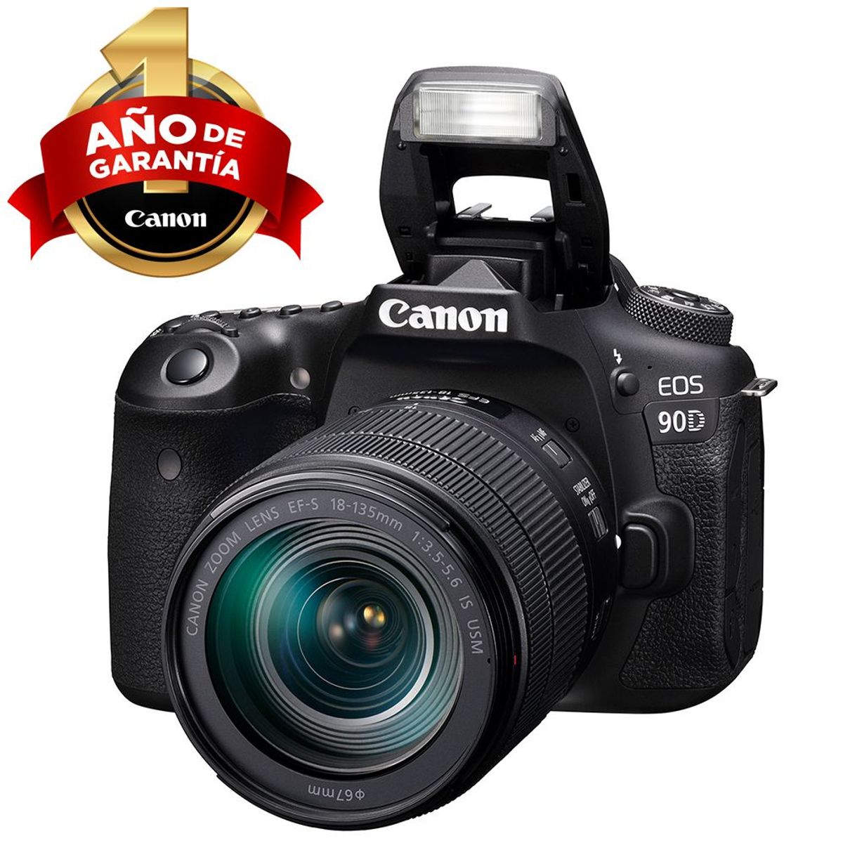 CANON - EOS Rebel 90D(W) con Lente EF-S18-135MM IS USM