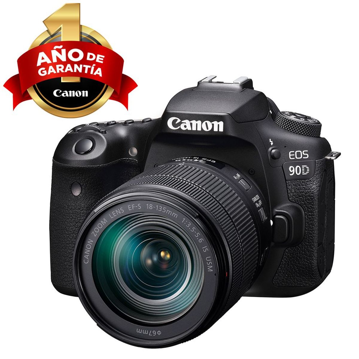 CANON - EOS Rebel 90D(W) con Lente EF-S18-135MM IS USM