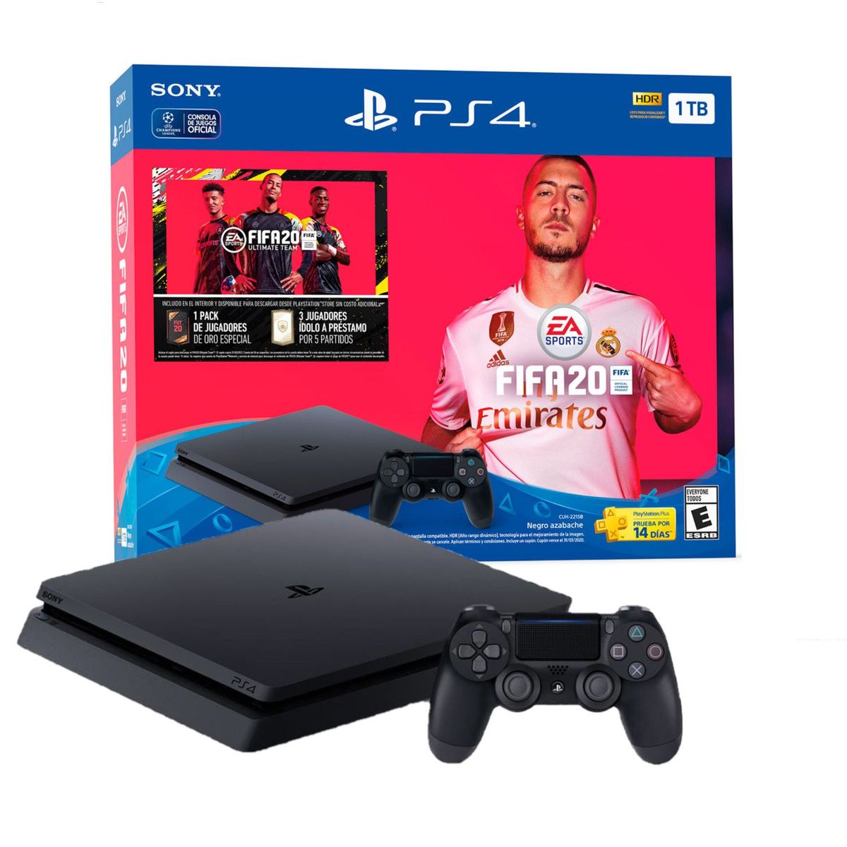SONY - Consola PS4 Slim 1TB  Bundle FIFA 20