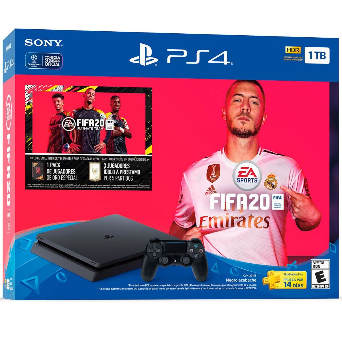 SONY - Consola PS4 Slim 1TB  Bundle FIFA 20