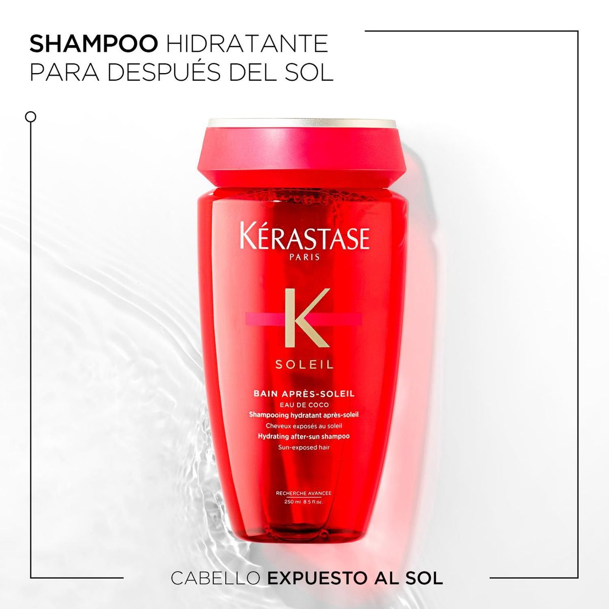 KERASTASE - Shampoo Kérastase Soleil hidratación y protector solar 250ml 
