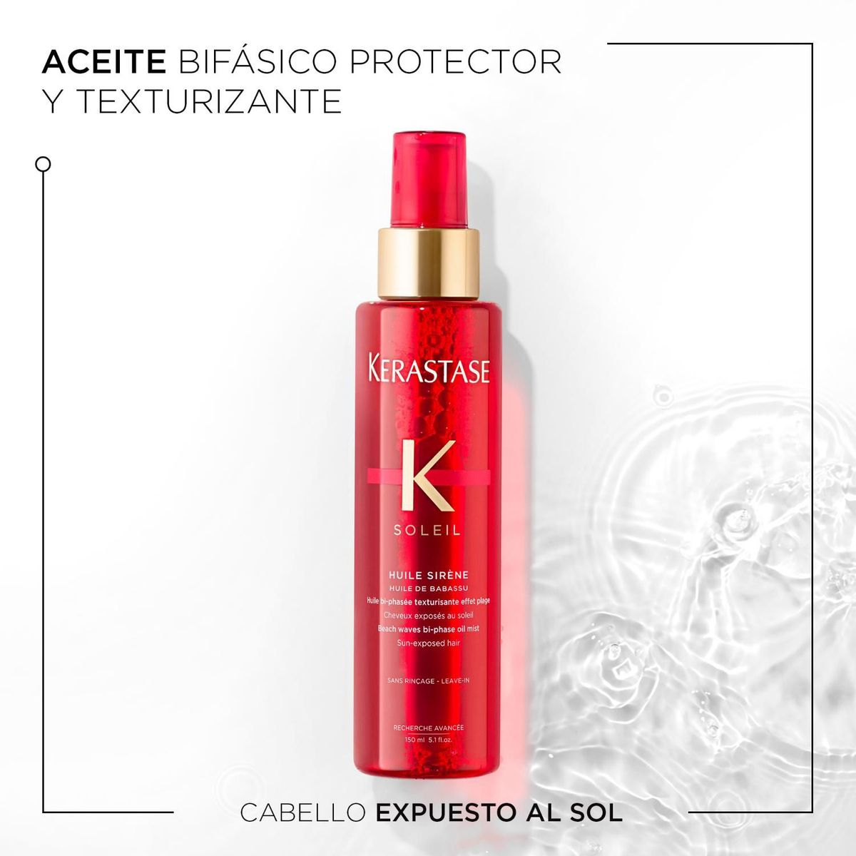 KERASTASE - Aceite Kérastase Soleil Aceite Huile Sirene protector solar 150ml 