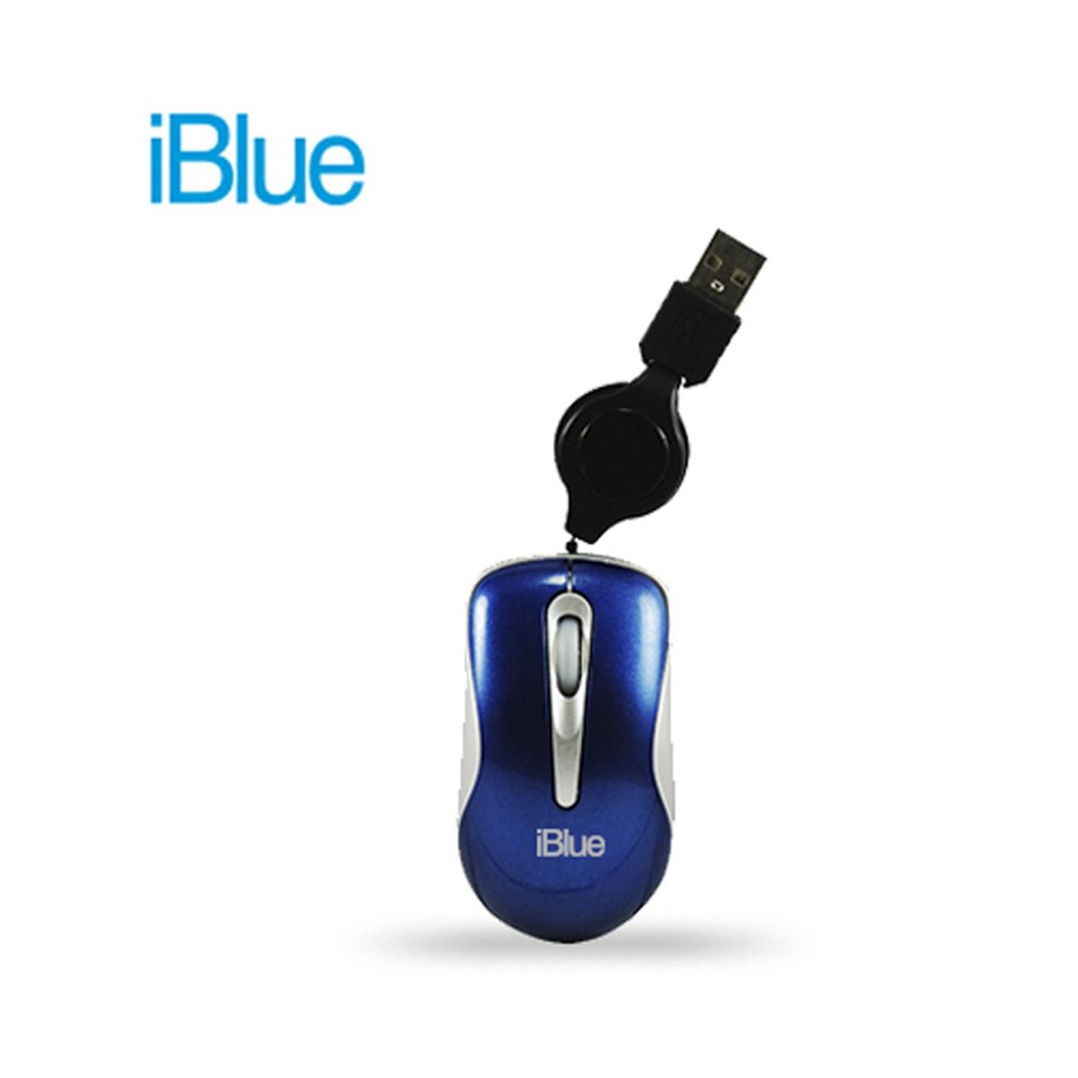 IBLUE - Mouse Iblue Micro Retractil Xmk-977 Azul