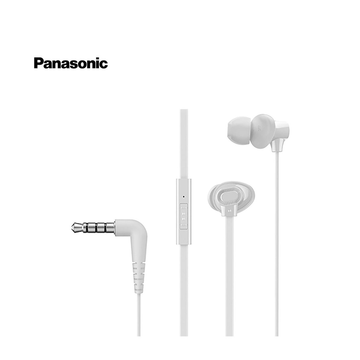 PANASONIC - Audífonos Intrauditivos Panasonic RP-TCM130 C/Micro Blanco Panasonic