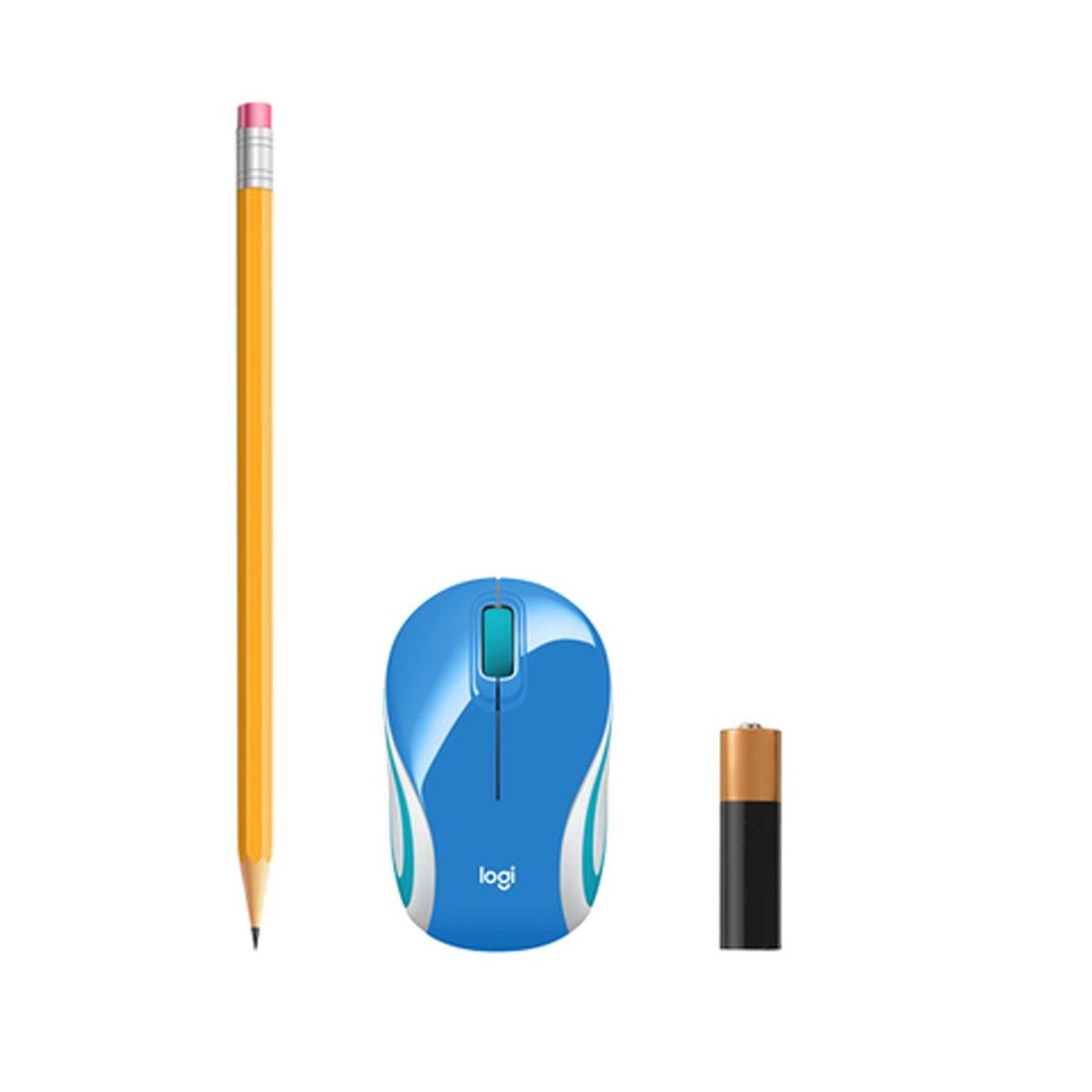 LOGITECH - Mini Mouse Logitech Inalambrico M187 Refresh Blue Logitech