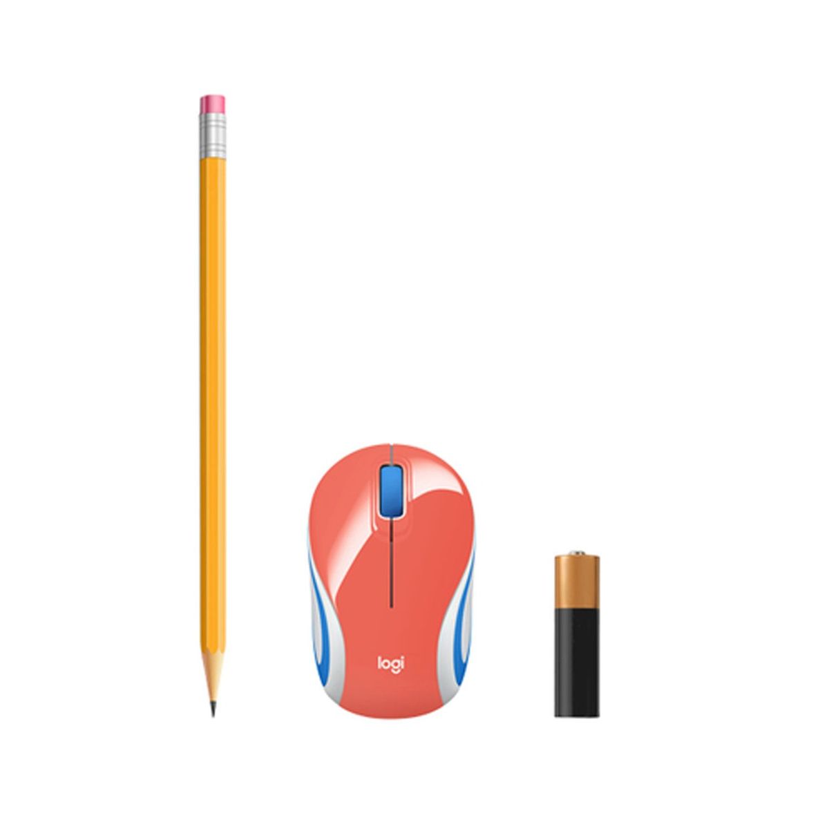 LOGITECH - Mini Mouse Logitech Inalambrico M187 Coral Logitech