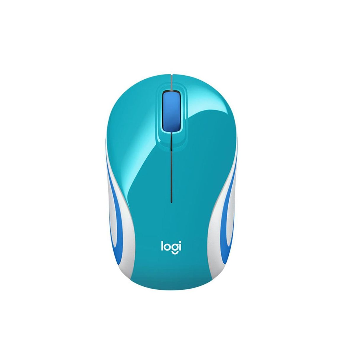 LOGITECH - Mini Mouse Logitech Inalambrico M187 Light Blue Logitech