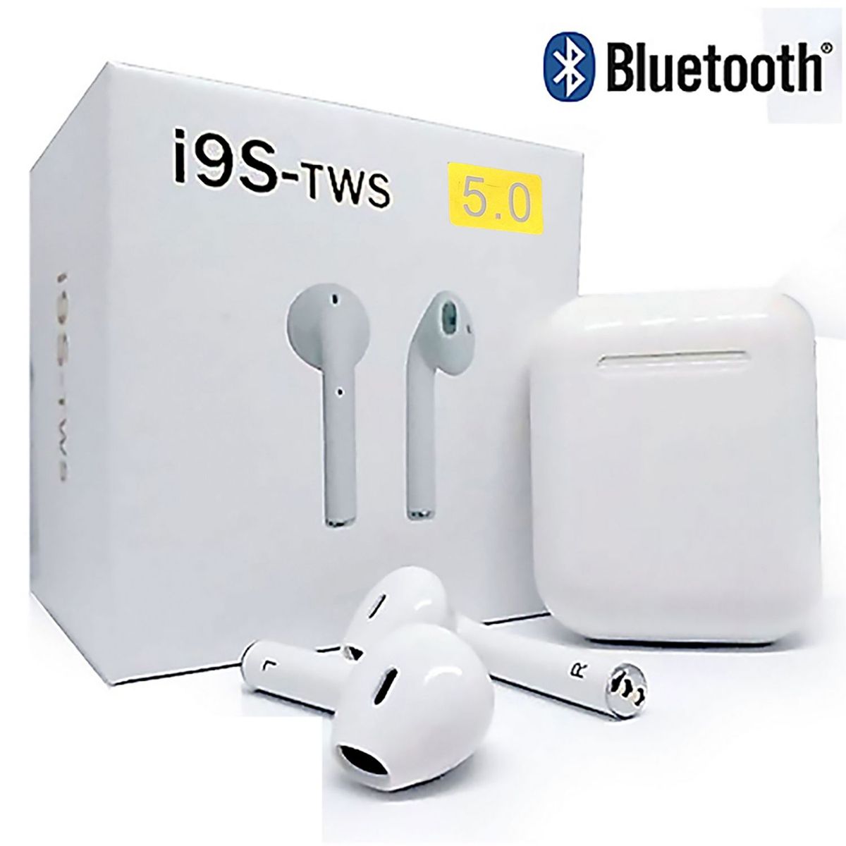 STEC - Audífonos Bluetooth Inalambricos I9S Tws C/Carga Portatil 5.0