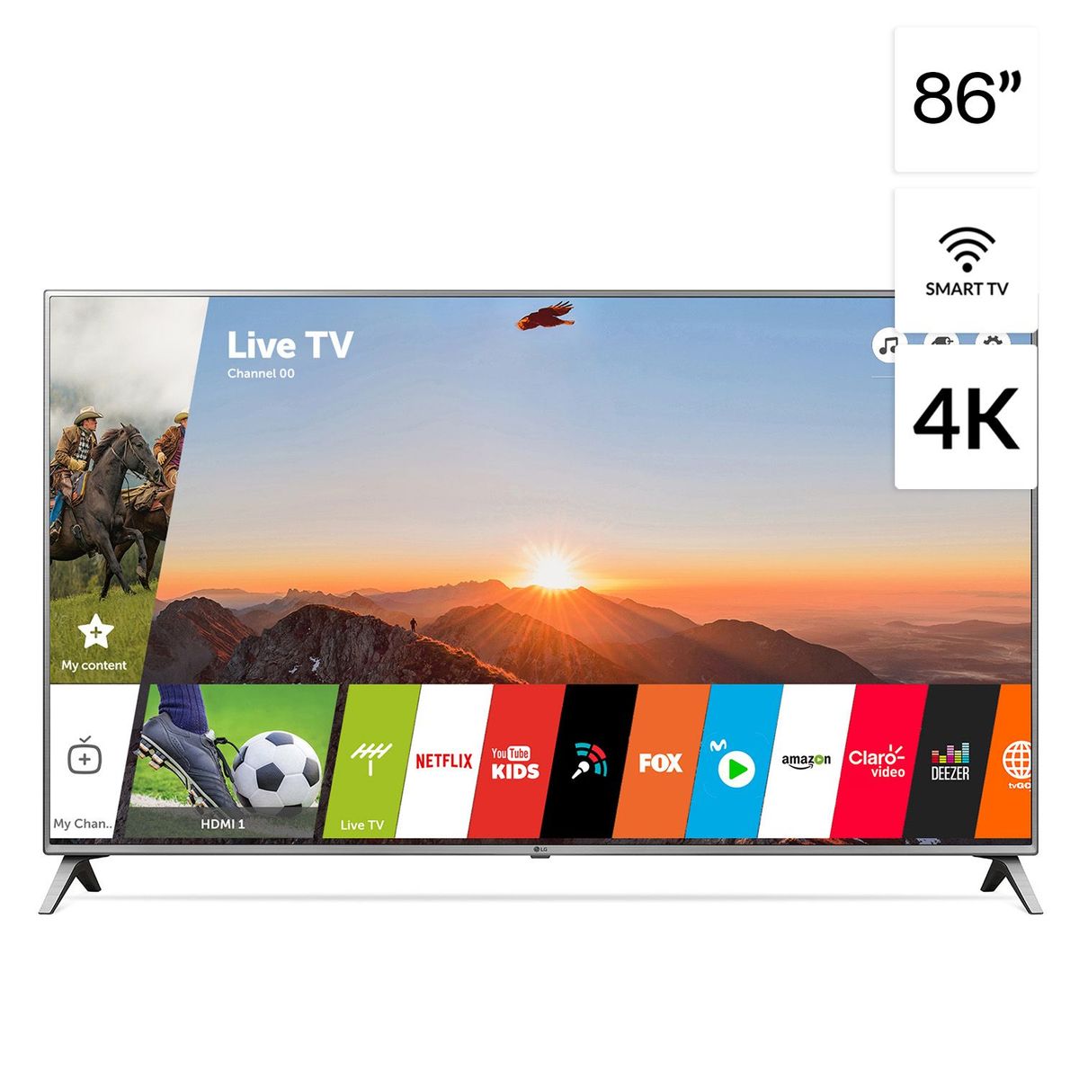 LG - Televisor LED Smart TV 4K UHD 86" 86UK6570