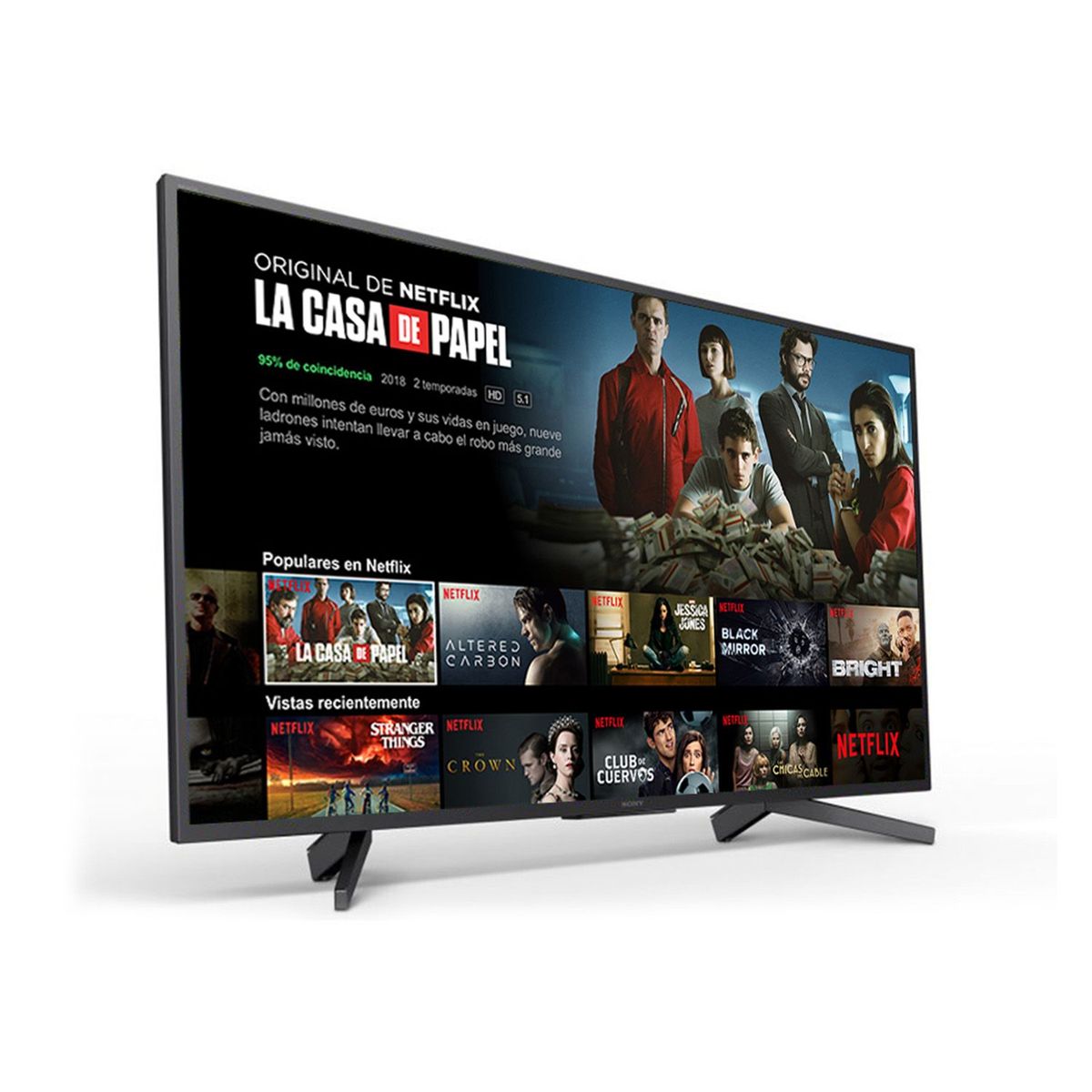 SONY - Televisor LED Smart TV 4K UHD 49" KD-49X725F