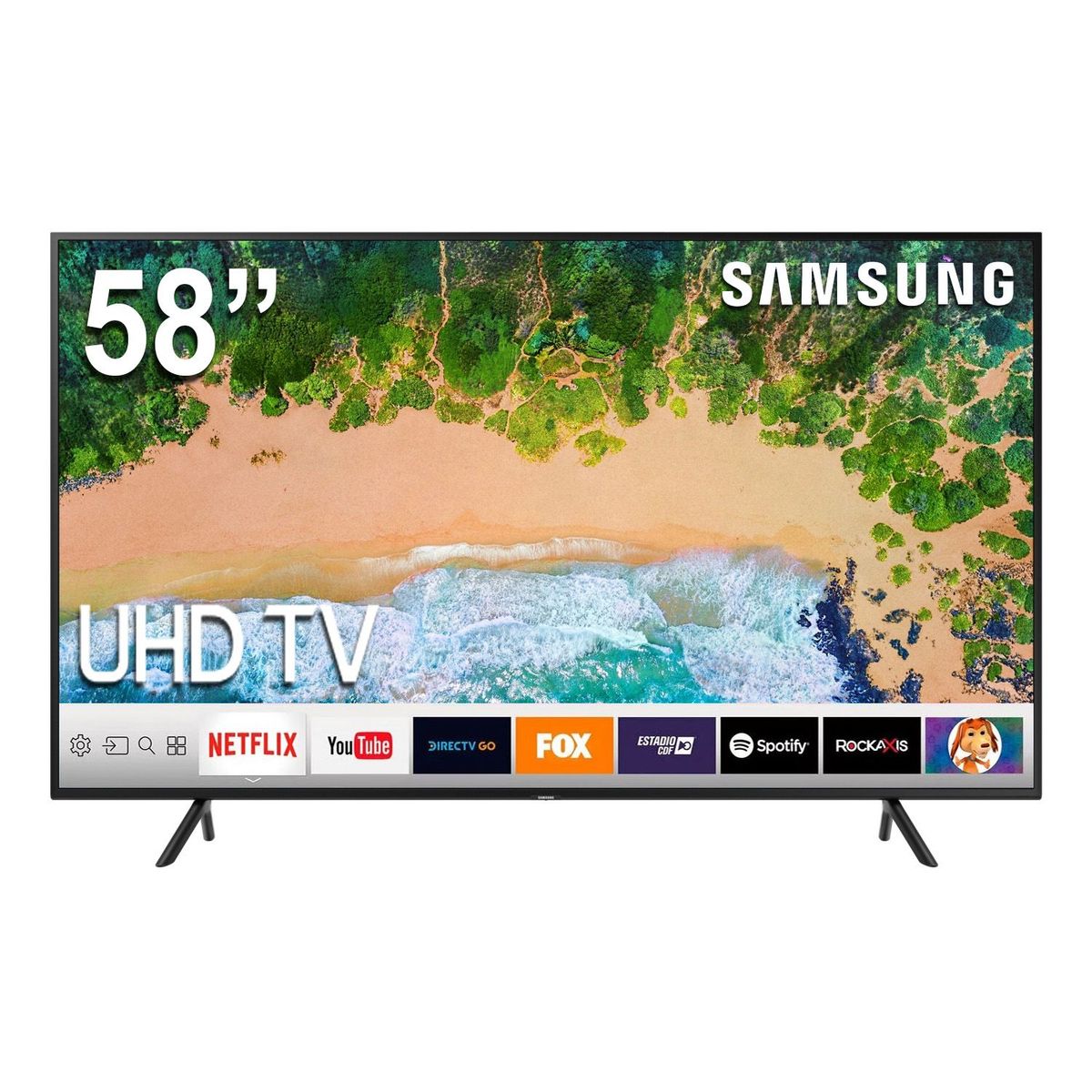 SAMSUNG - Televisor LED Smart TV 4K UHD 58" UN58NU7100