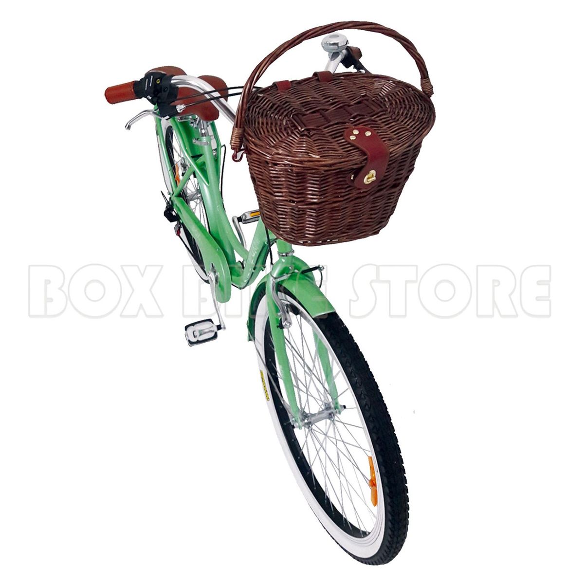 BOX BIKE - Bicicleta Vintage con Canasta de Mimbre