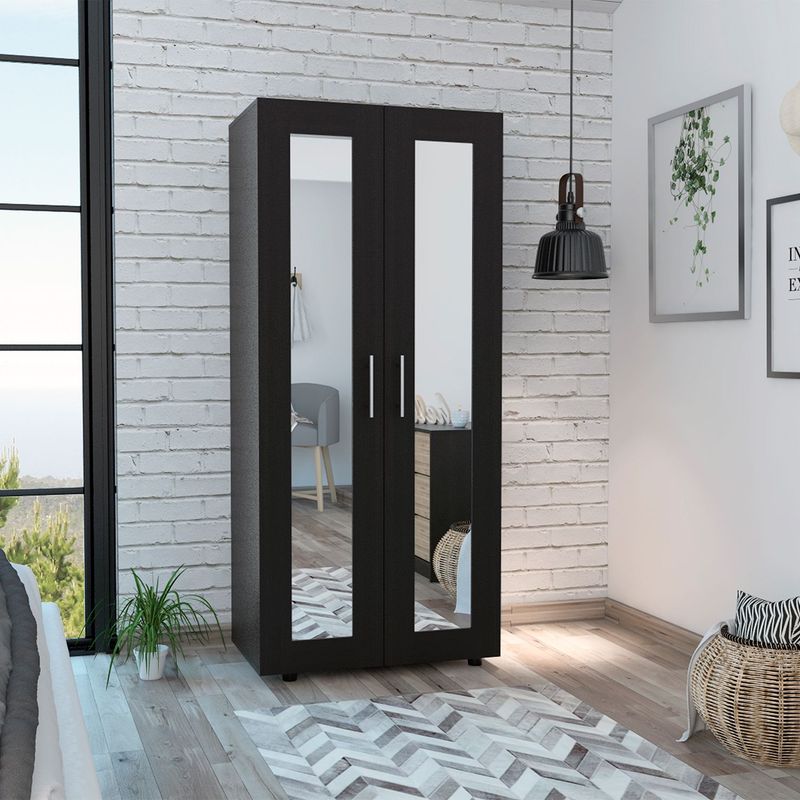 TUHOME - Ropero 2 Puertas con Espejo