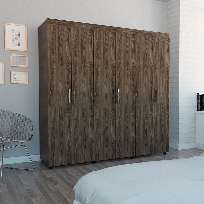 TUHOME - Ropero Amatista 6 Puertas 2 Cajones