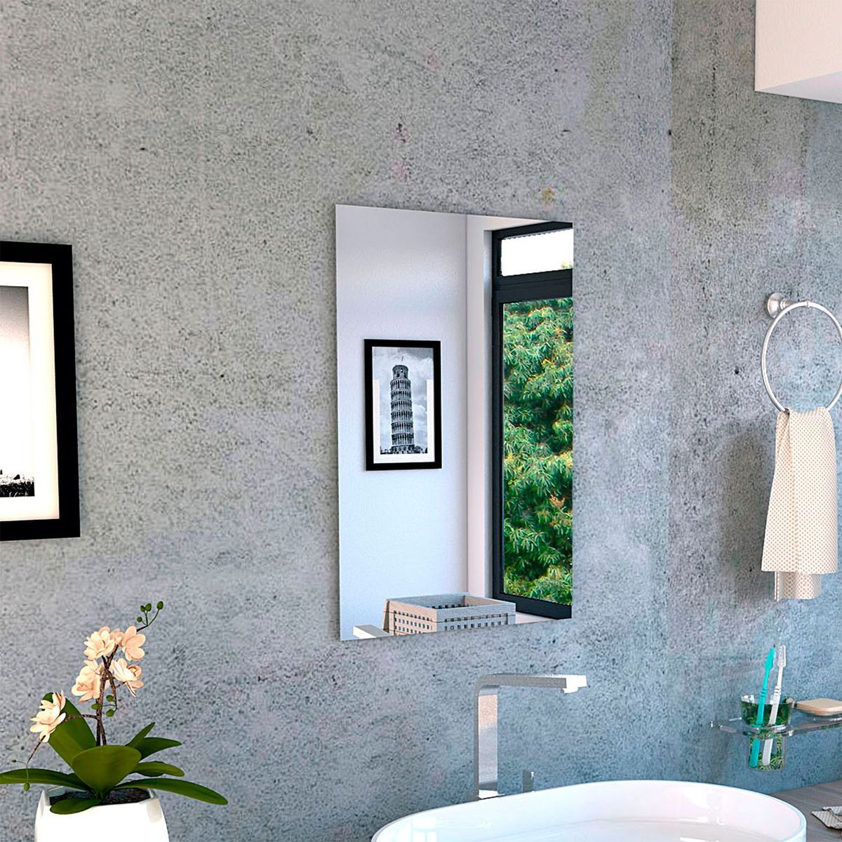 TUHOME - Espejo Bolonia Rectangular