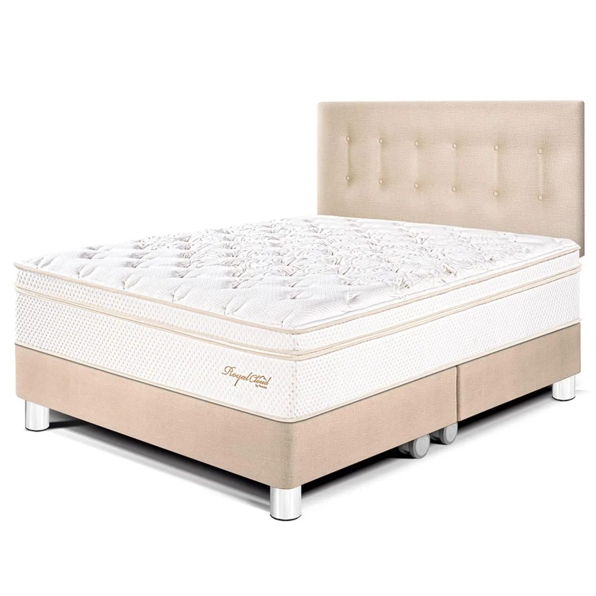 PARAISO - Dormitorio Royal Cloud Queen + 2 Almohadas Viscoel�sticas