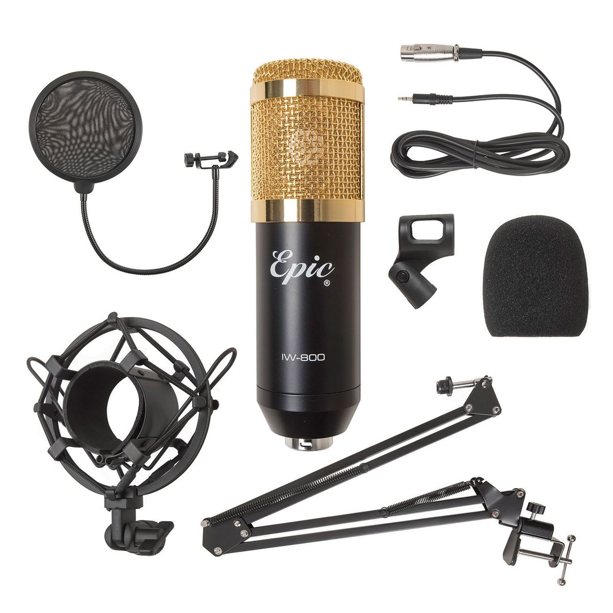 EPIC - Set Microfono Dorado