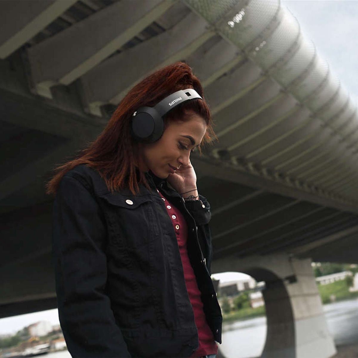 PHILIPS - Audifonos Bluetooth con Microfono Bass+ SHB3175WT Blanco