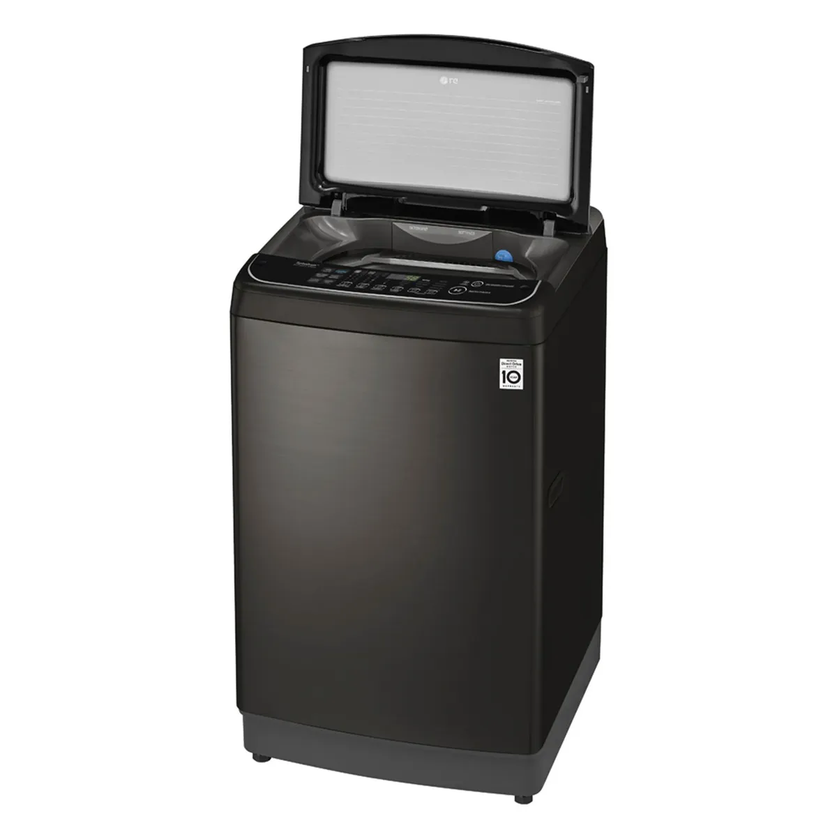 LG - Lavadora 13 Kg LG Carga Superior TurboWash 3D con con 6MotionDD WT13BS6H Negro Acero