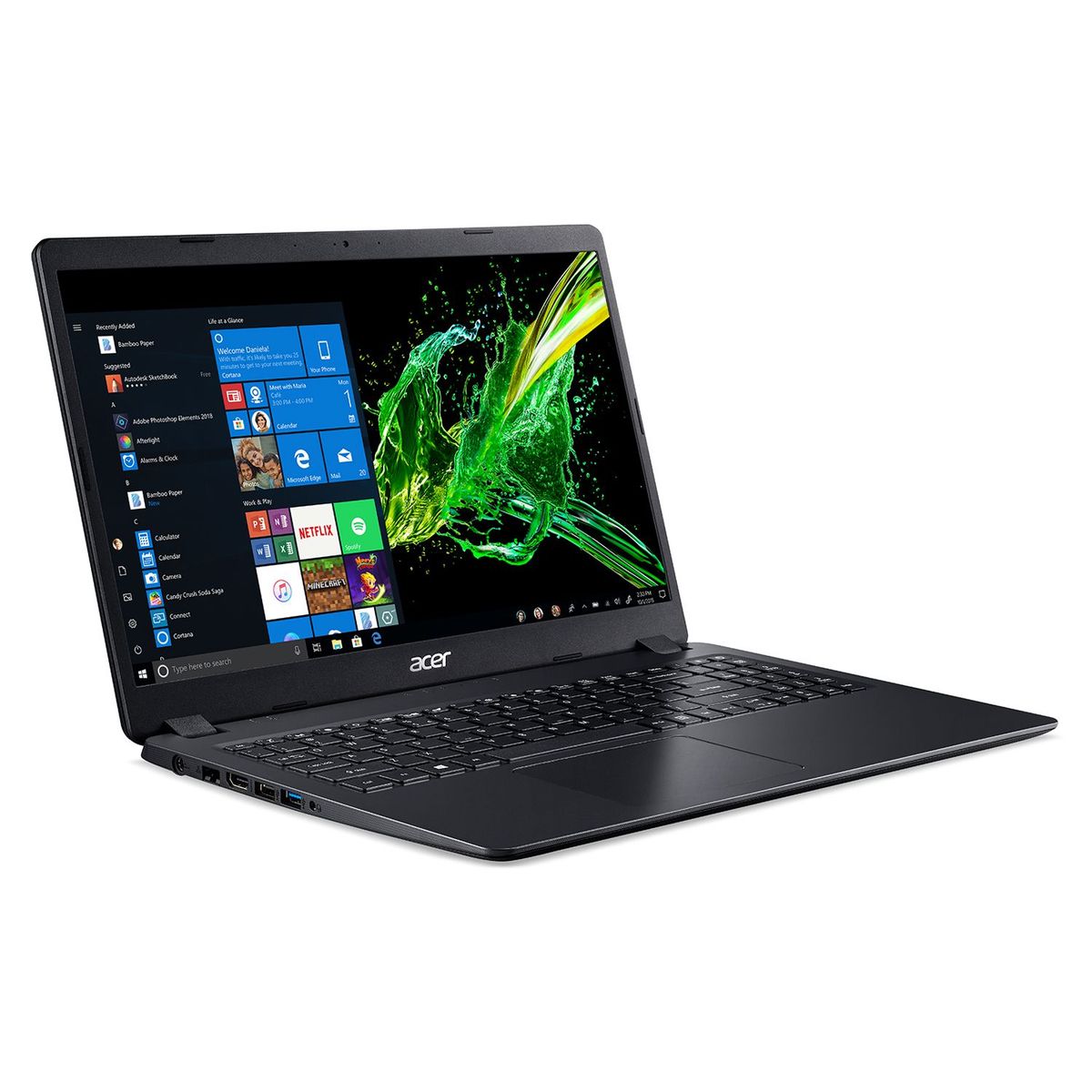 ACER - Laptop Acer A315-54-36ur I3 4gb 1tb W10 15.6 - Blue