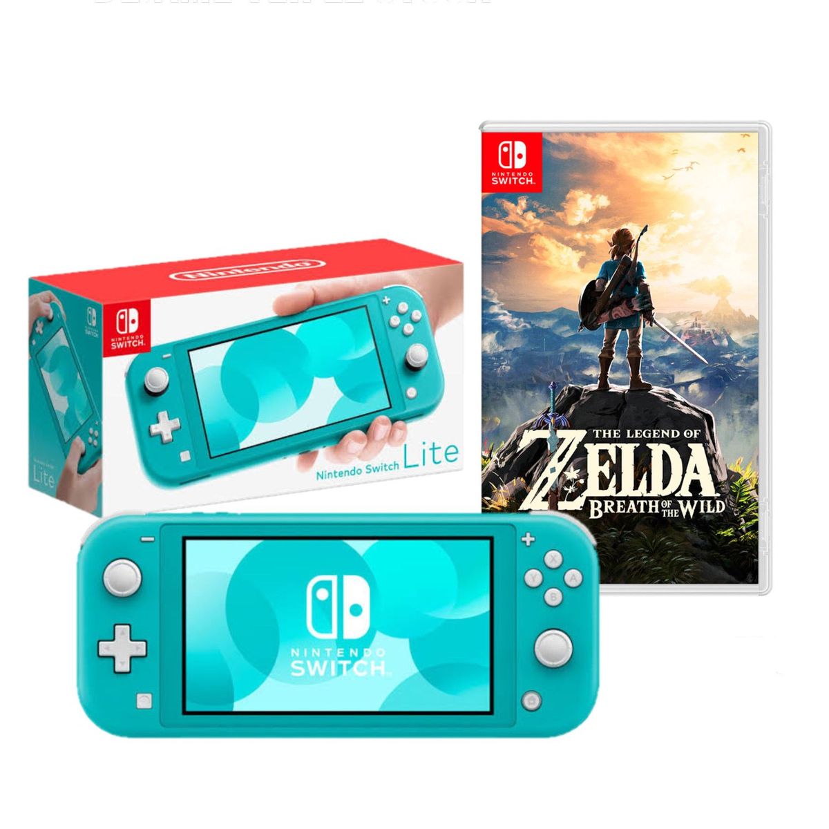 NINTENDO - Consola Nintendo Switch Lite Turquesa 32GB + Zelda Breath of the Wild