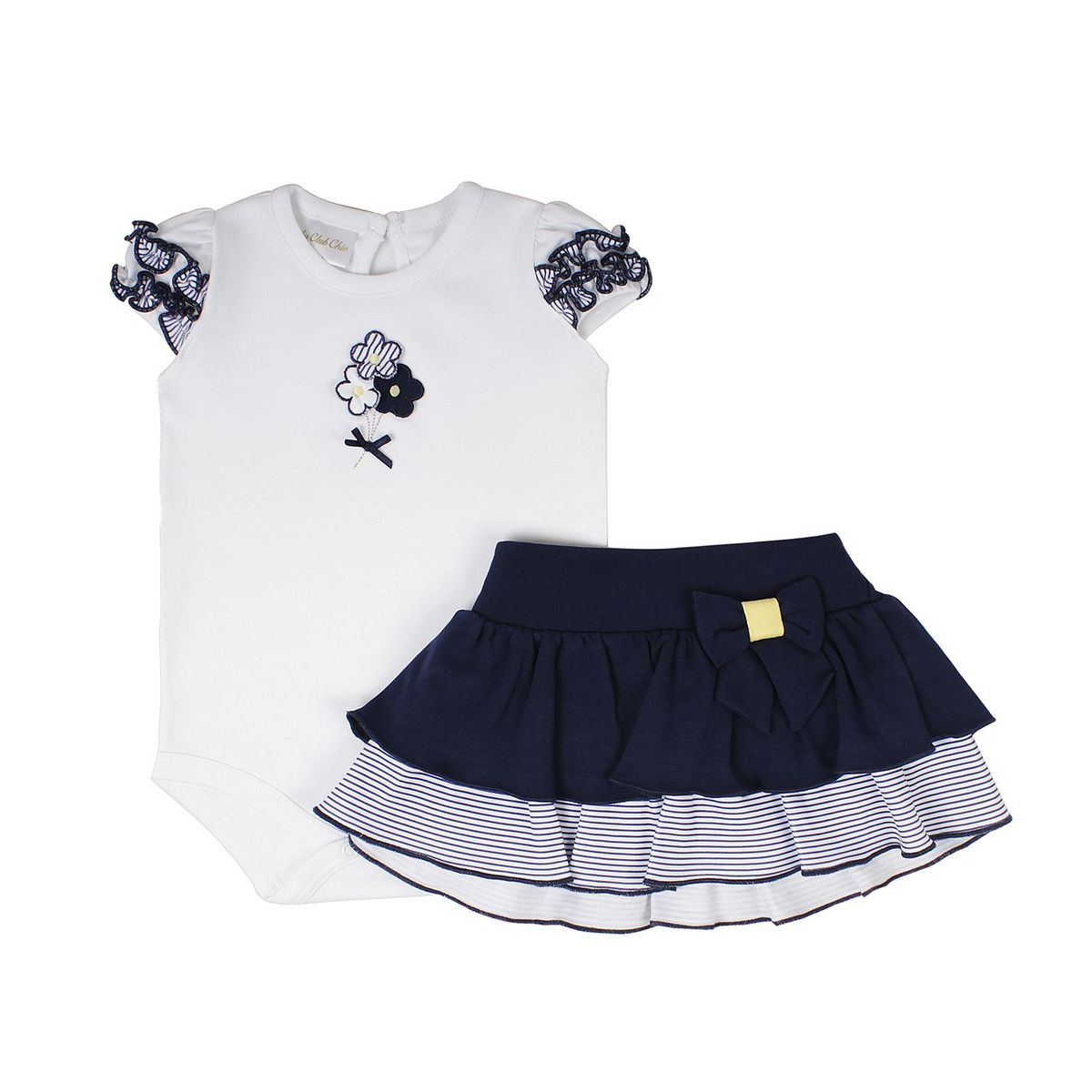 BABY CLUB CHIC - Set Body y Falda
