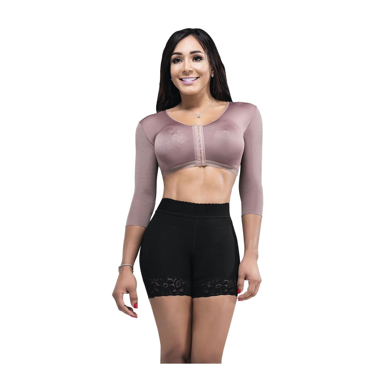 FAJAS LADY - Faja camisilla con powernet en brazos y espalda