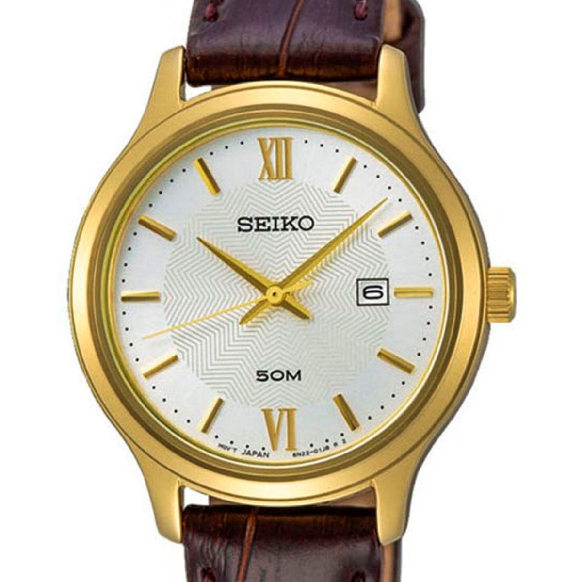 SEIKO - Reloj Seiko Neo Classic-Correa De Cuero Marrón Mujer