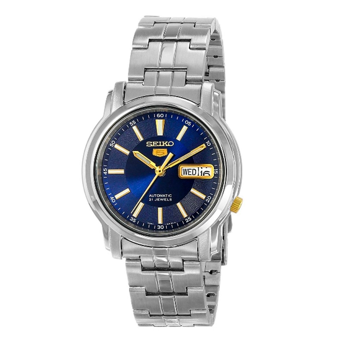 Seiko - Reloj Seiko Automático-Acero Inoxidable Plata Hombre