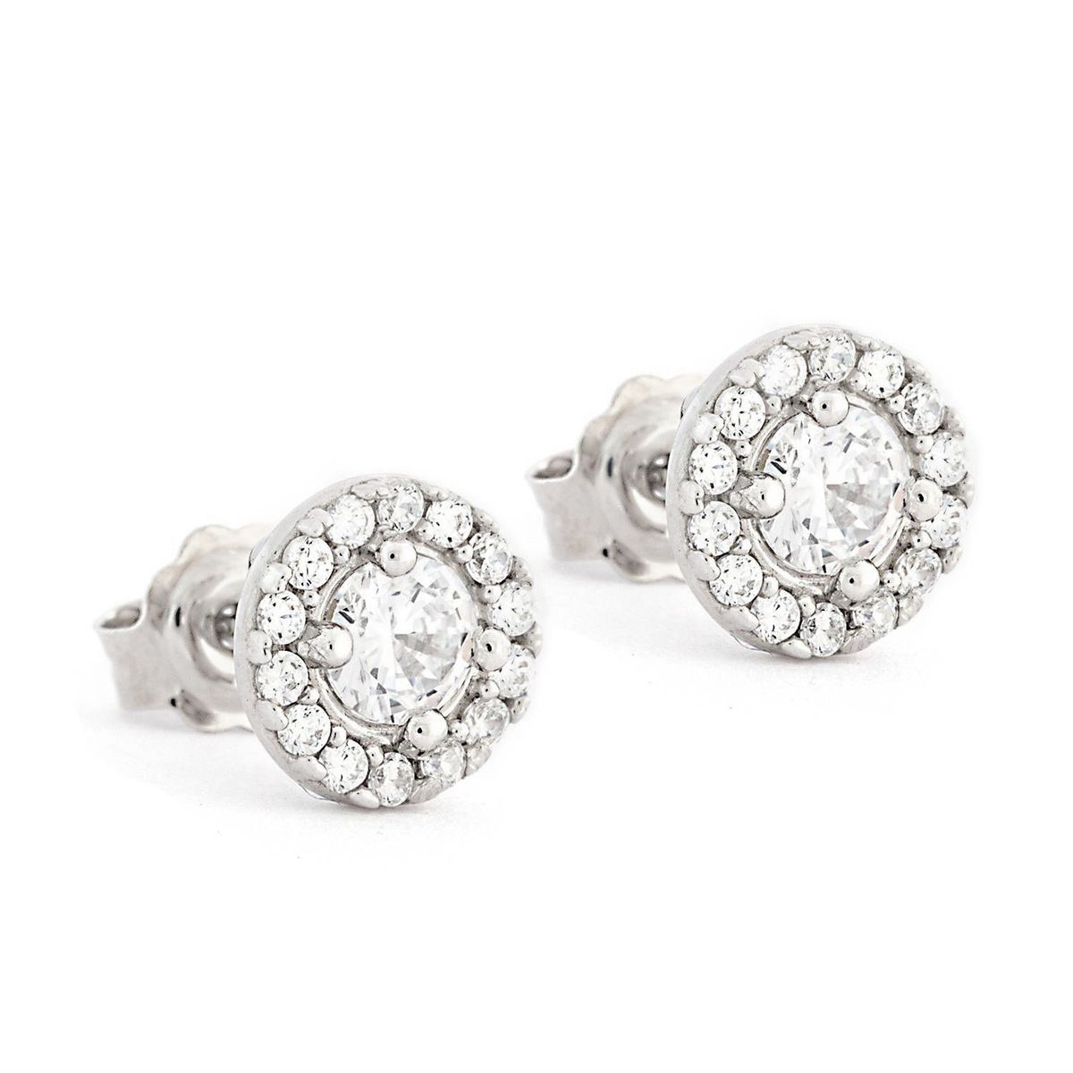 MAISHA - Arete Stud Circonés Plata 925