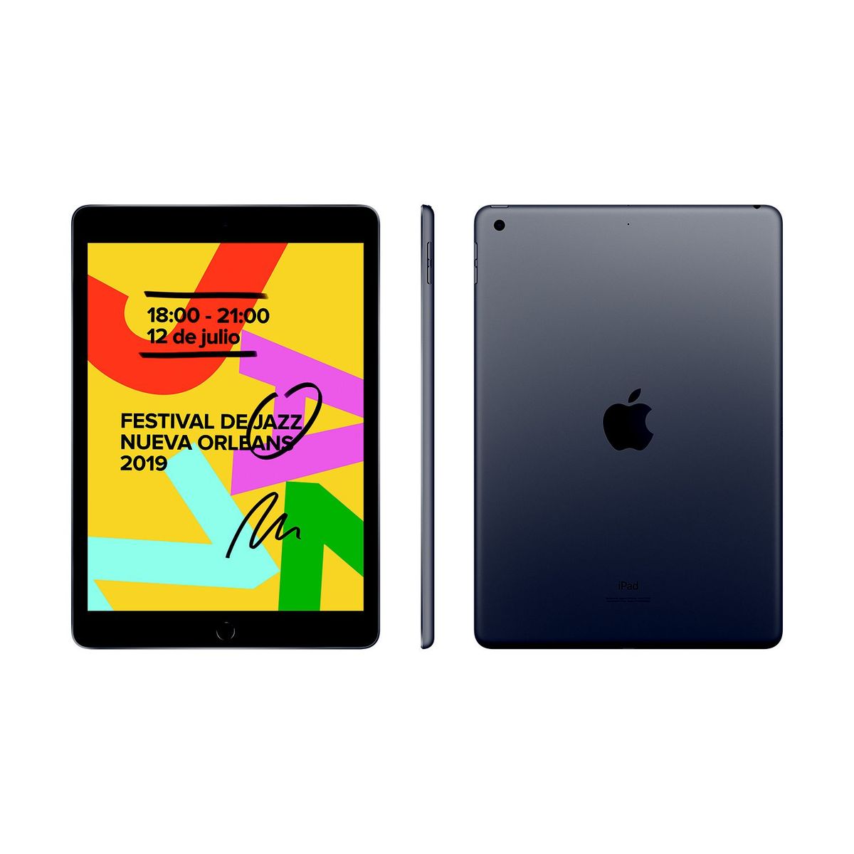 APPLE - iPad 10.2 128GB - Wi Fi - Gris espacial