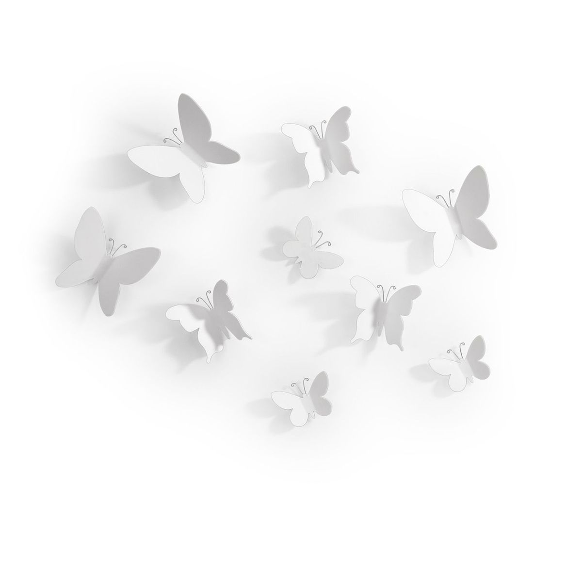 UMBRA - Decoracion de Pared Mariposa - Blanco
