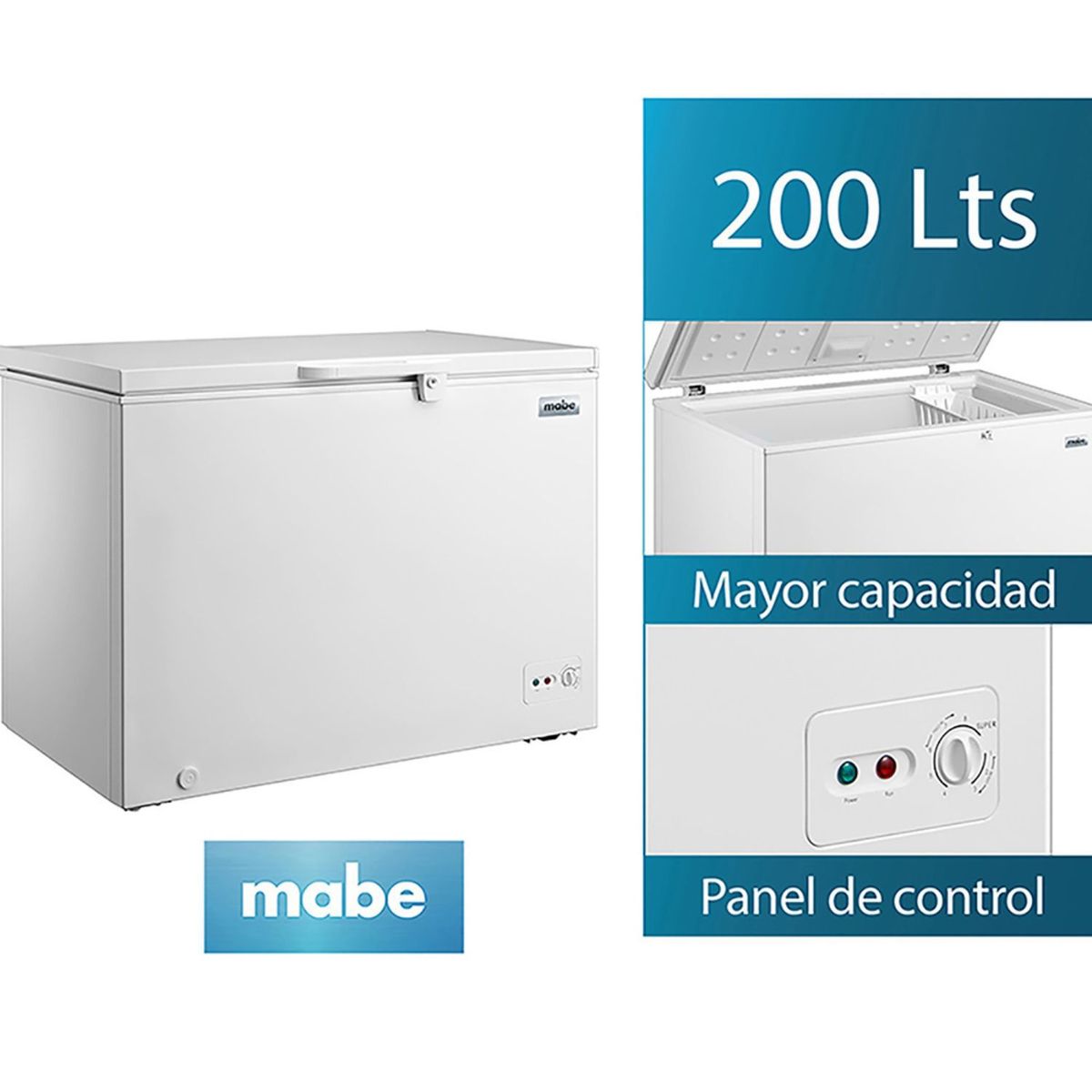 MABE - Congelador Mabe Blanco 200 Lts 