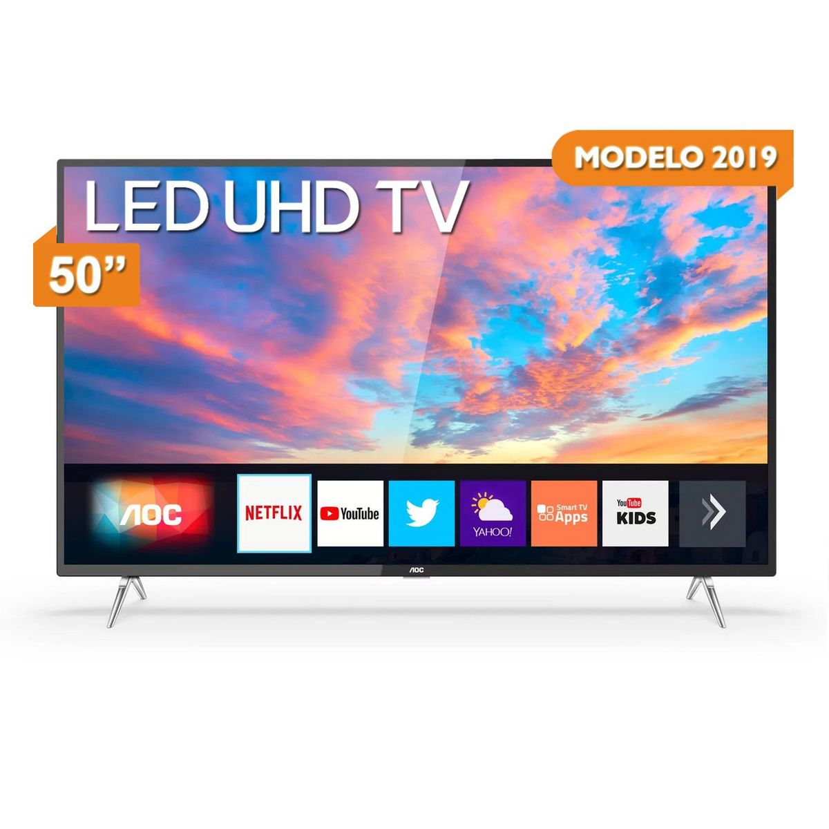AOC - Combo Televisor LED Smart TV 4K Ultra HD 50" 50U6295