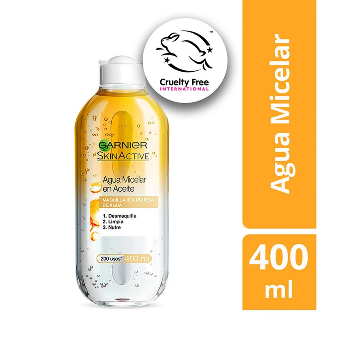 GARNIER - Agua Micelar Garnier Bifásica 400 Ml 