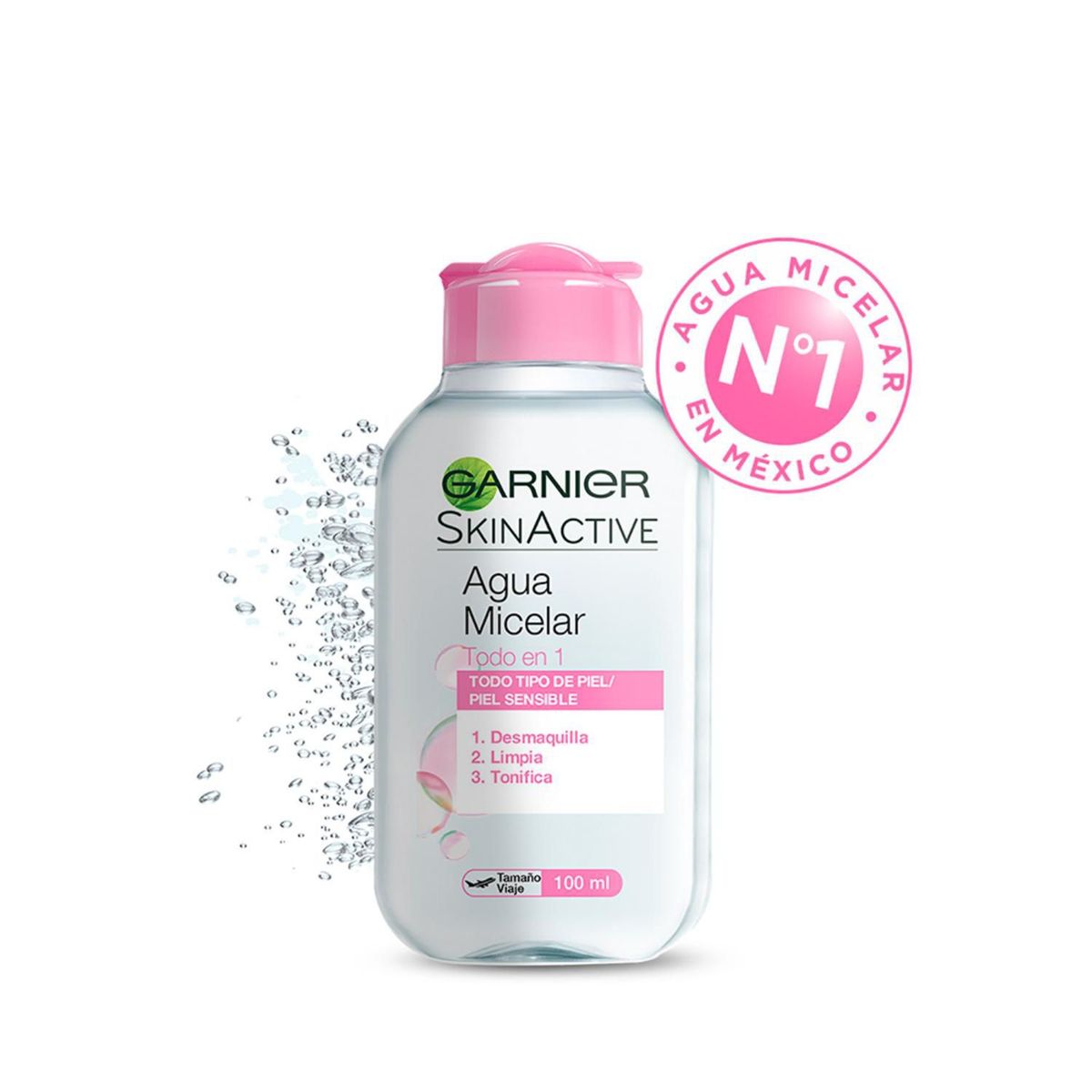 GARNIER - Agua Micelar Garnier Todo En 1 100 Ml 