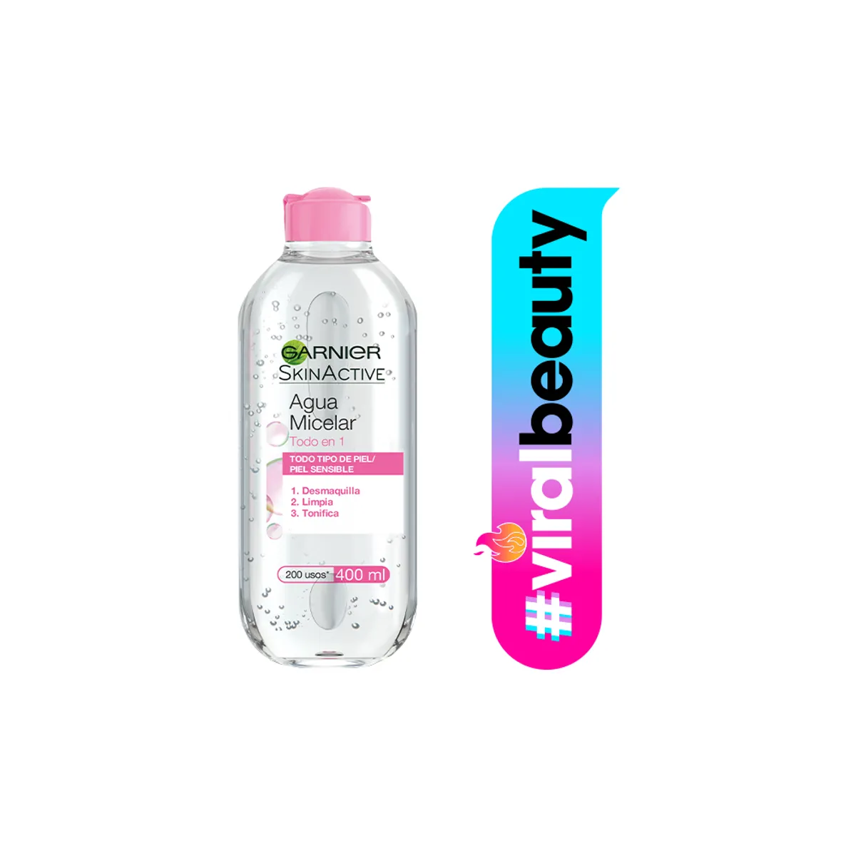 GARNIER - Agua Micelar Garnier Todo En 1 400 Ml 