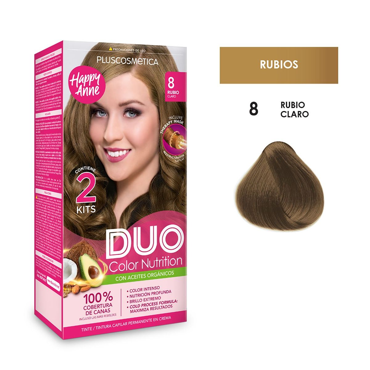 DUO COLOR - Tinte 8 Rubio Claro