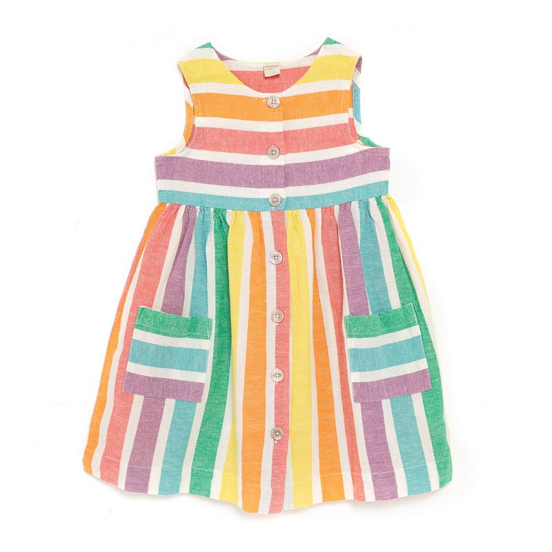 YAMP - Vestido Multicolor Stripes Sas