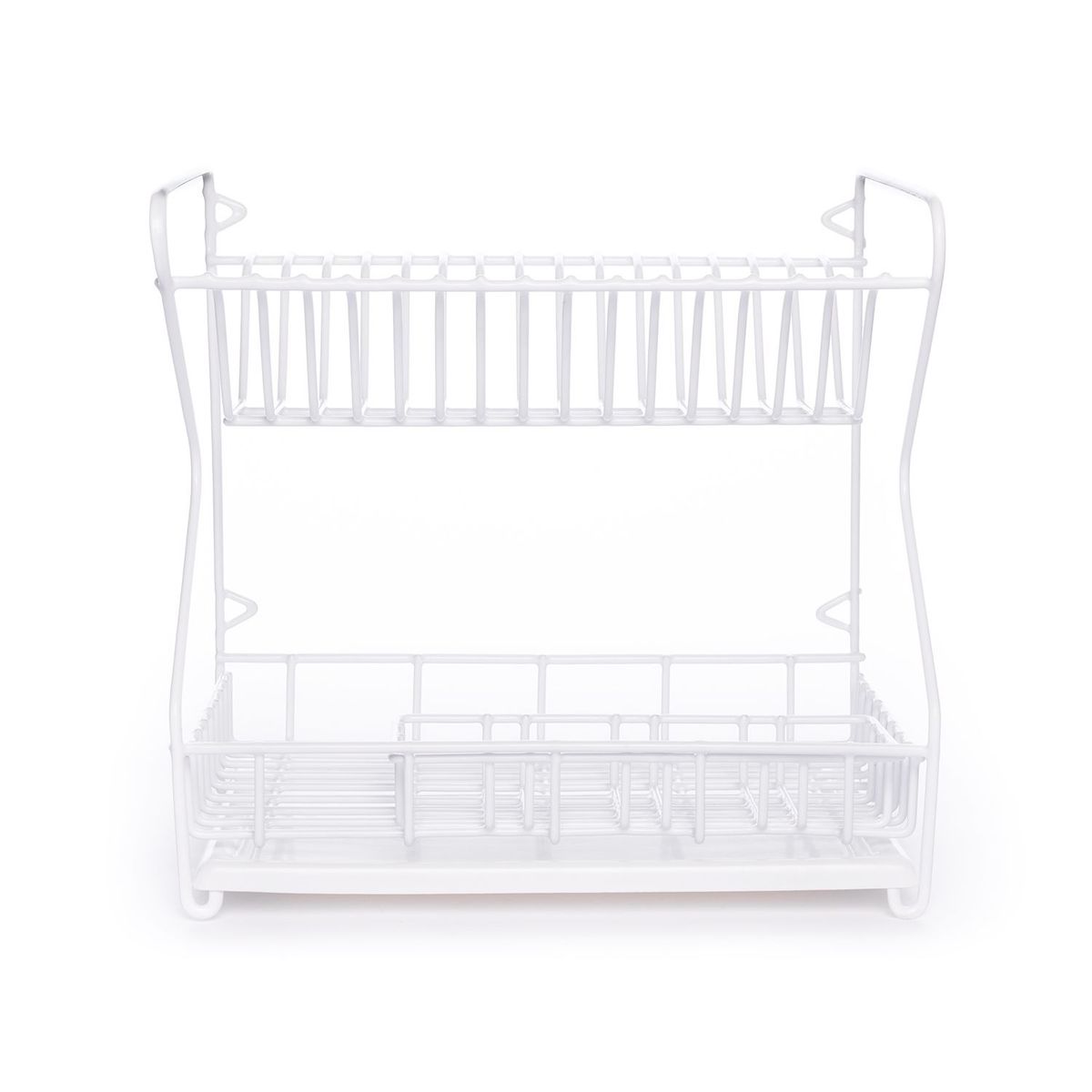 G&L HOGAR - Escurridor de 2 Niveles para 15 Platos con Bandeja