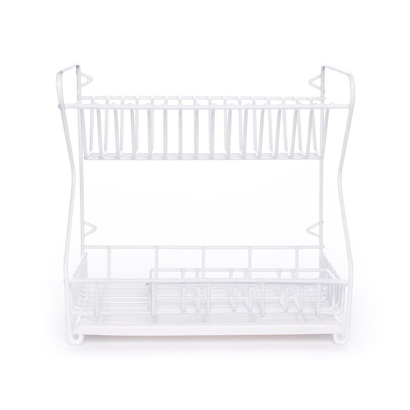 G&L HOGAR - Escurridor de 2 Niveles para 15 Platos con Bandeja