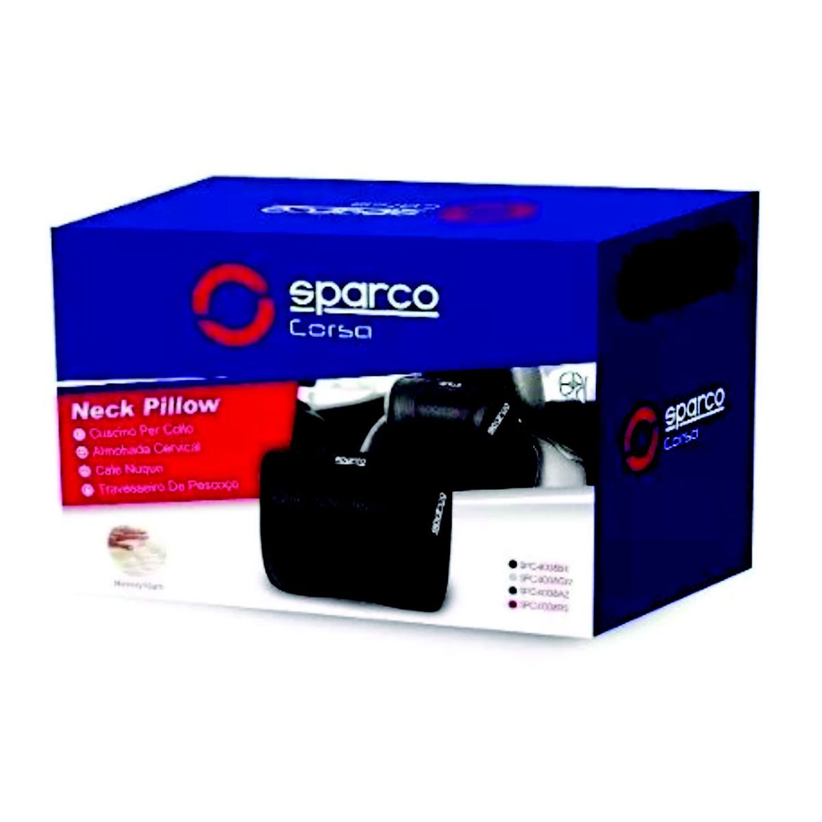 SPARCO - Almohadilla Espuma con Memo Bk