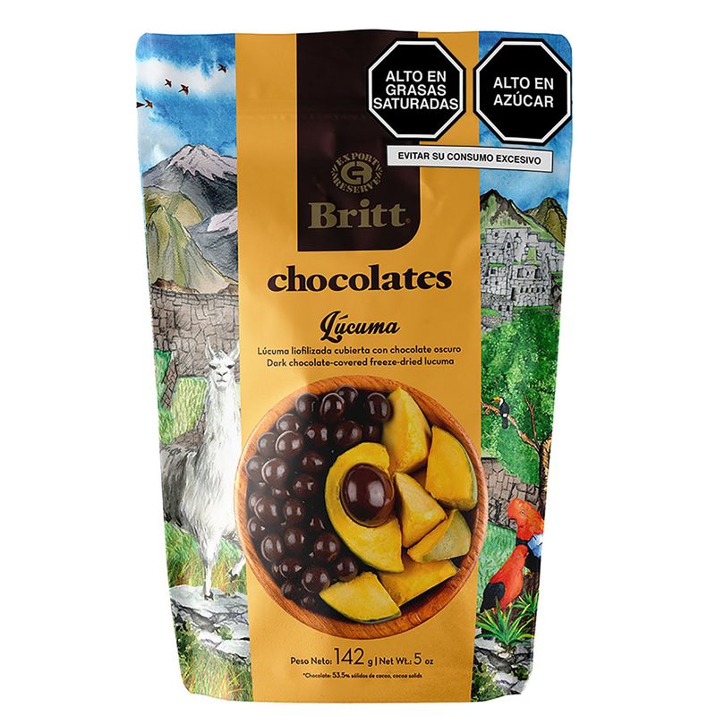 BRITT - Chocolate Oscuro C/ Lúcuma 142 Gr
